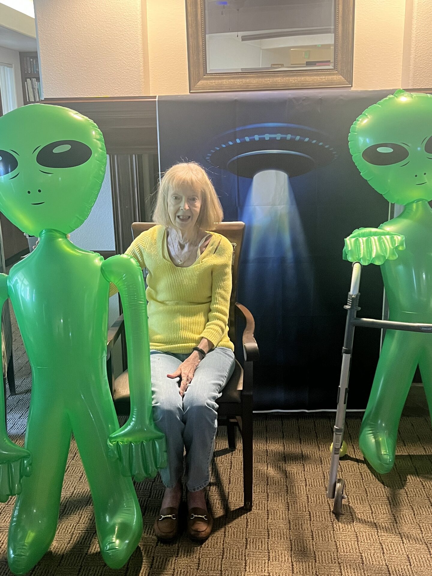 Residents Engaging In A Painting Workshop