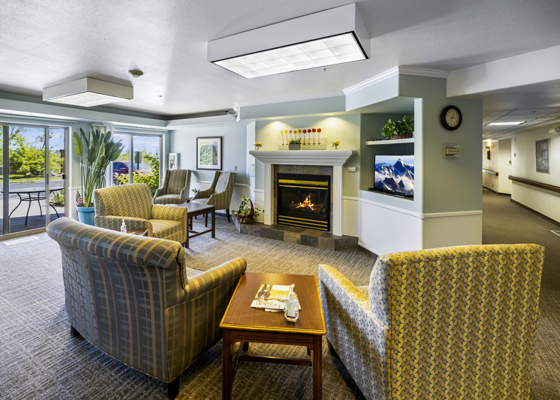 Resident Apartment Living Area With Sofa And TV