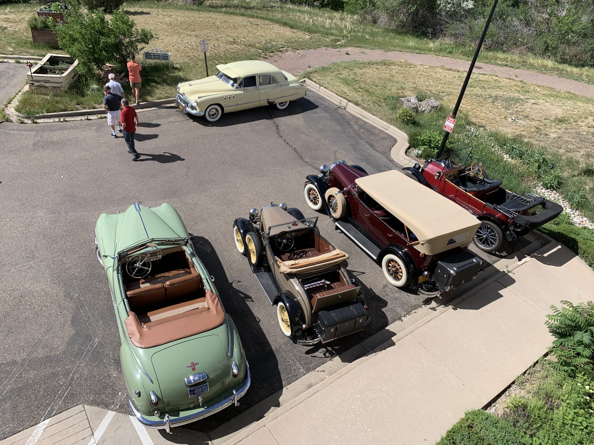 Senior Walking In The Parking Lot